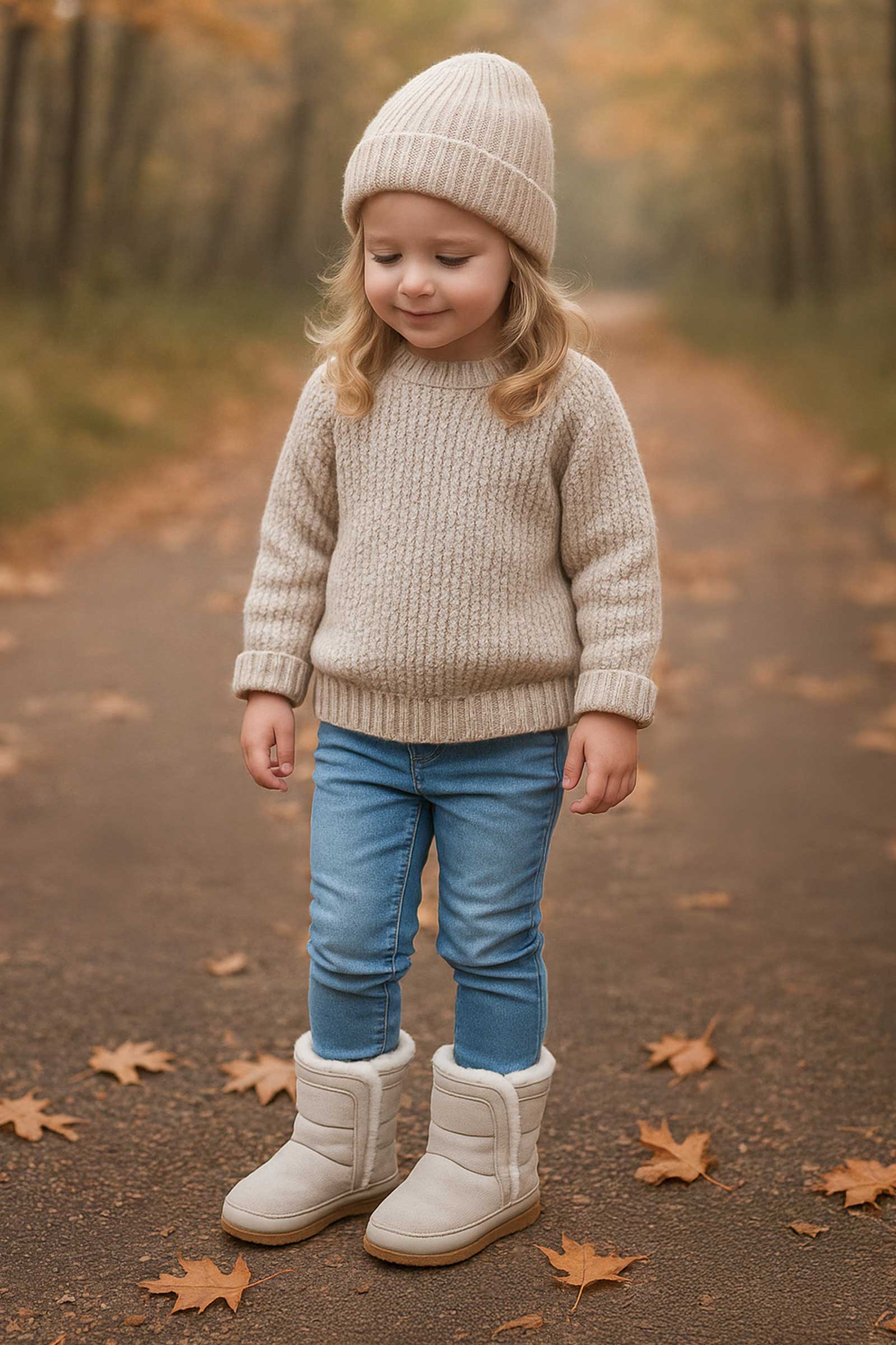 Cozy Cuff Soft Sole Boots Taupe - Image 3