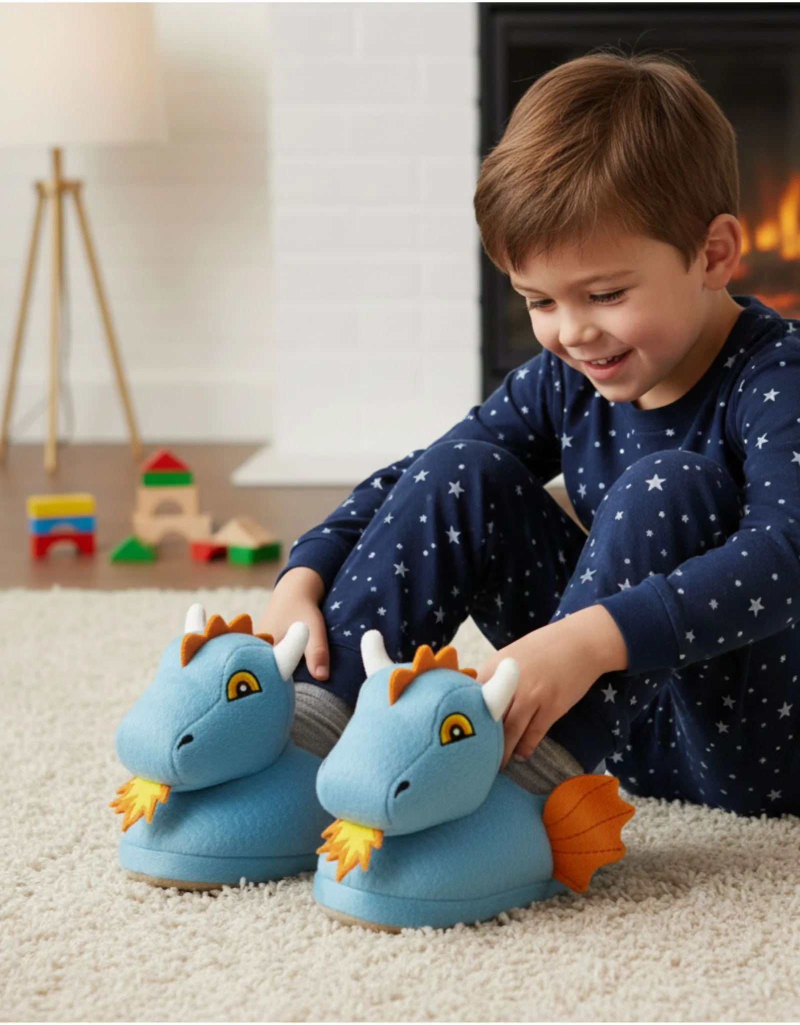 Drago Light-Up Slippers Teal - Image 2