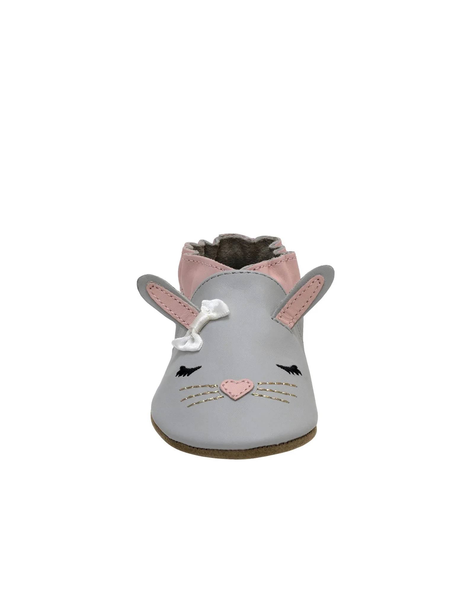 Heart Bunny Soft Soles Grey - Image 6