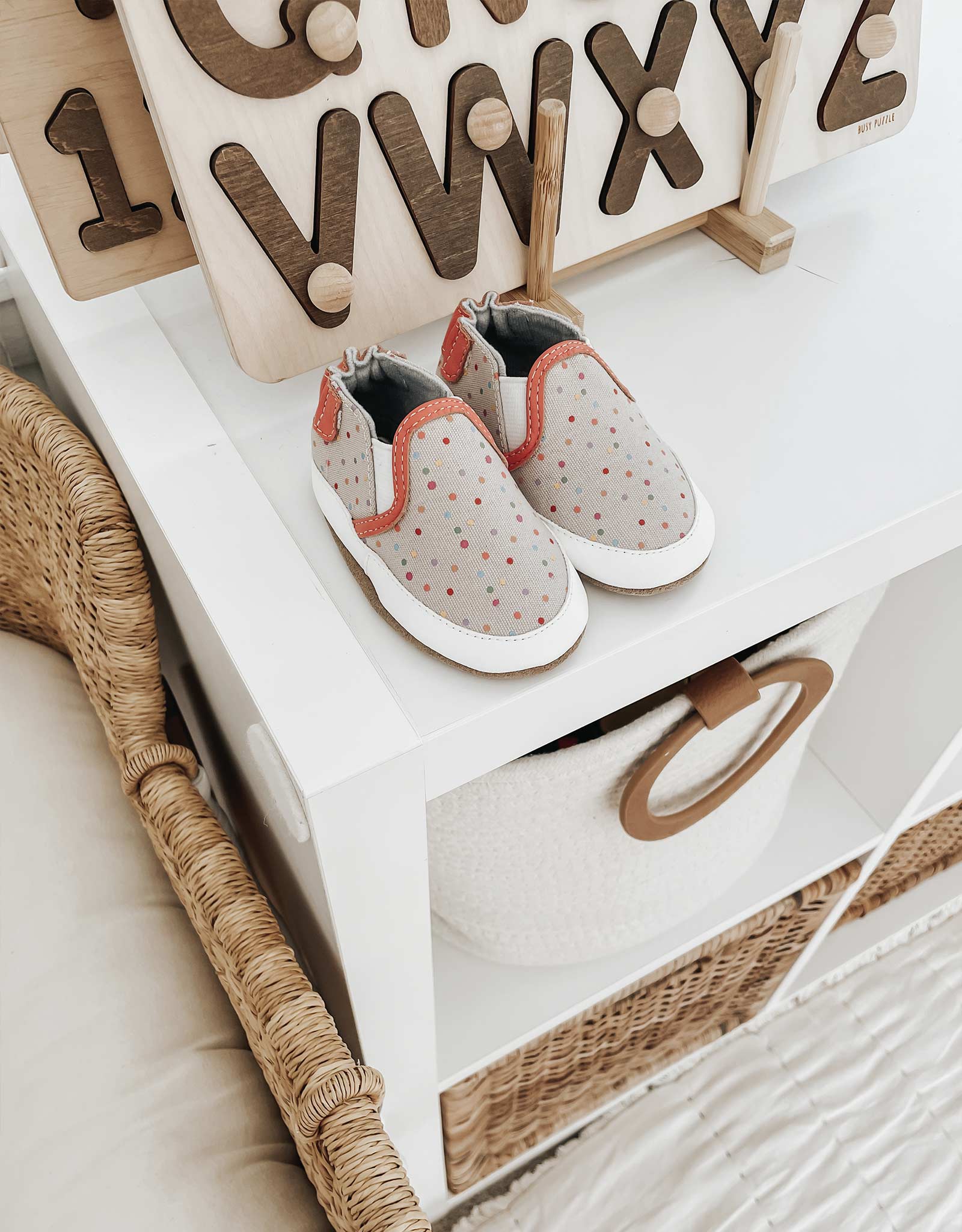 Polka Dot Polly Soft Soles Grey - Image 4