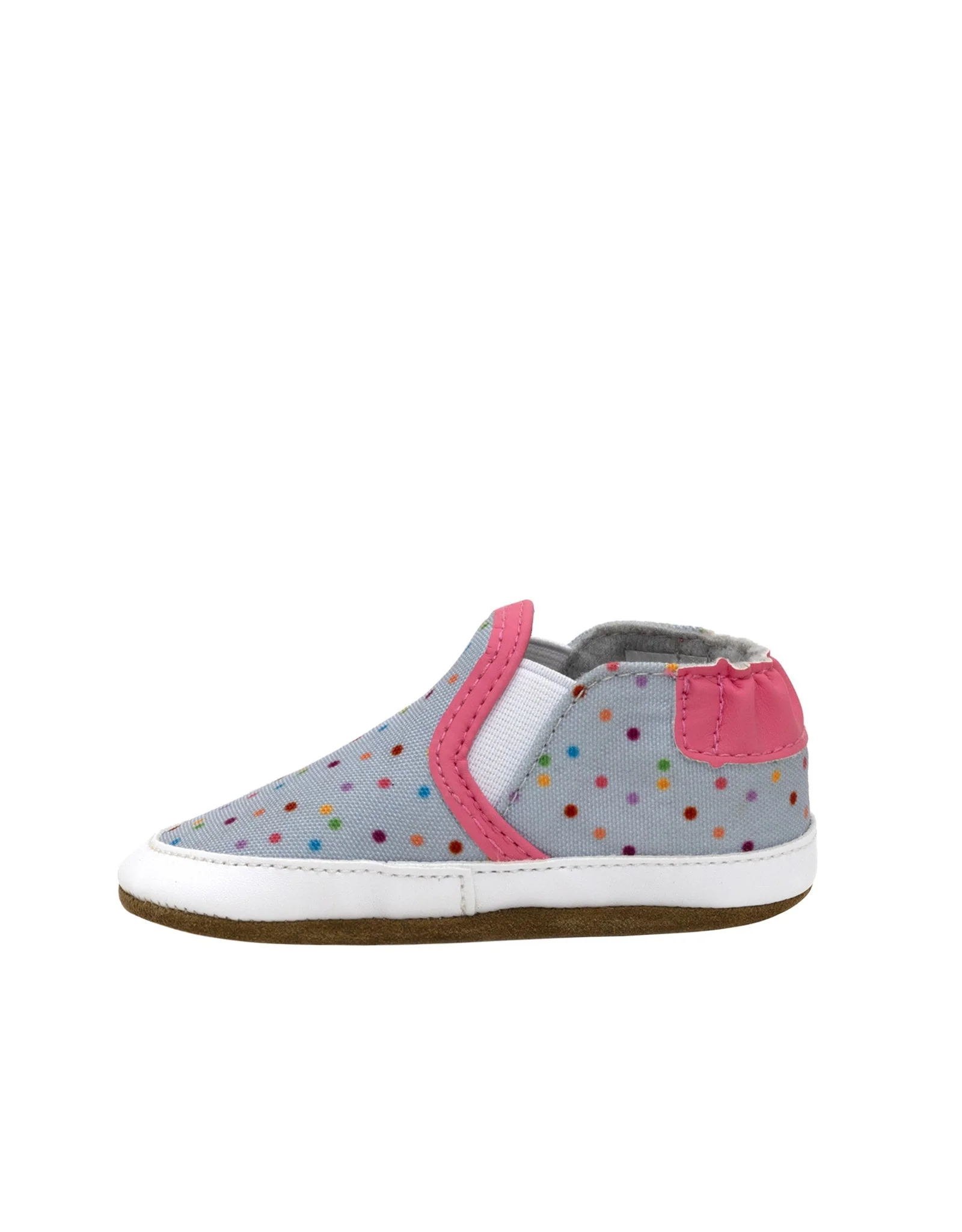 Polka Dot Polly Soft Soles Grey - Image 5